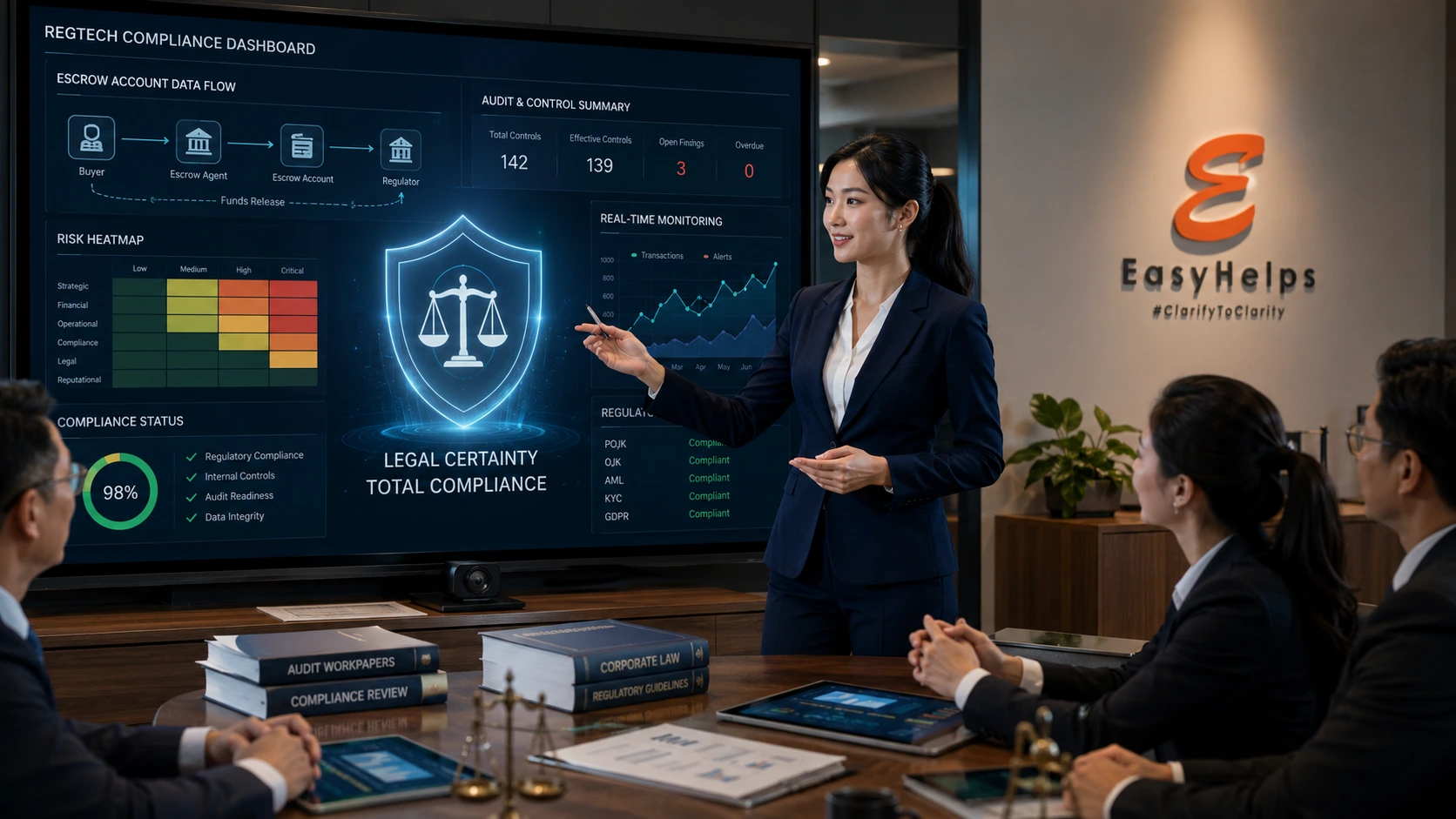 Penerapan regtech dan analisis data transaksi escrow account untuk memastikan kepatuhan regulasi OJK dan kepastian hukum