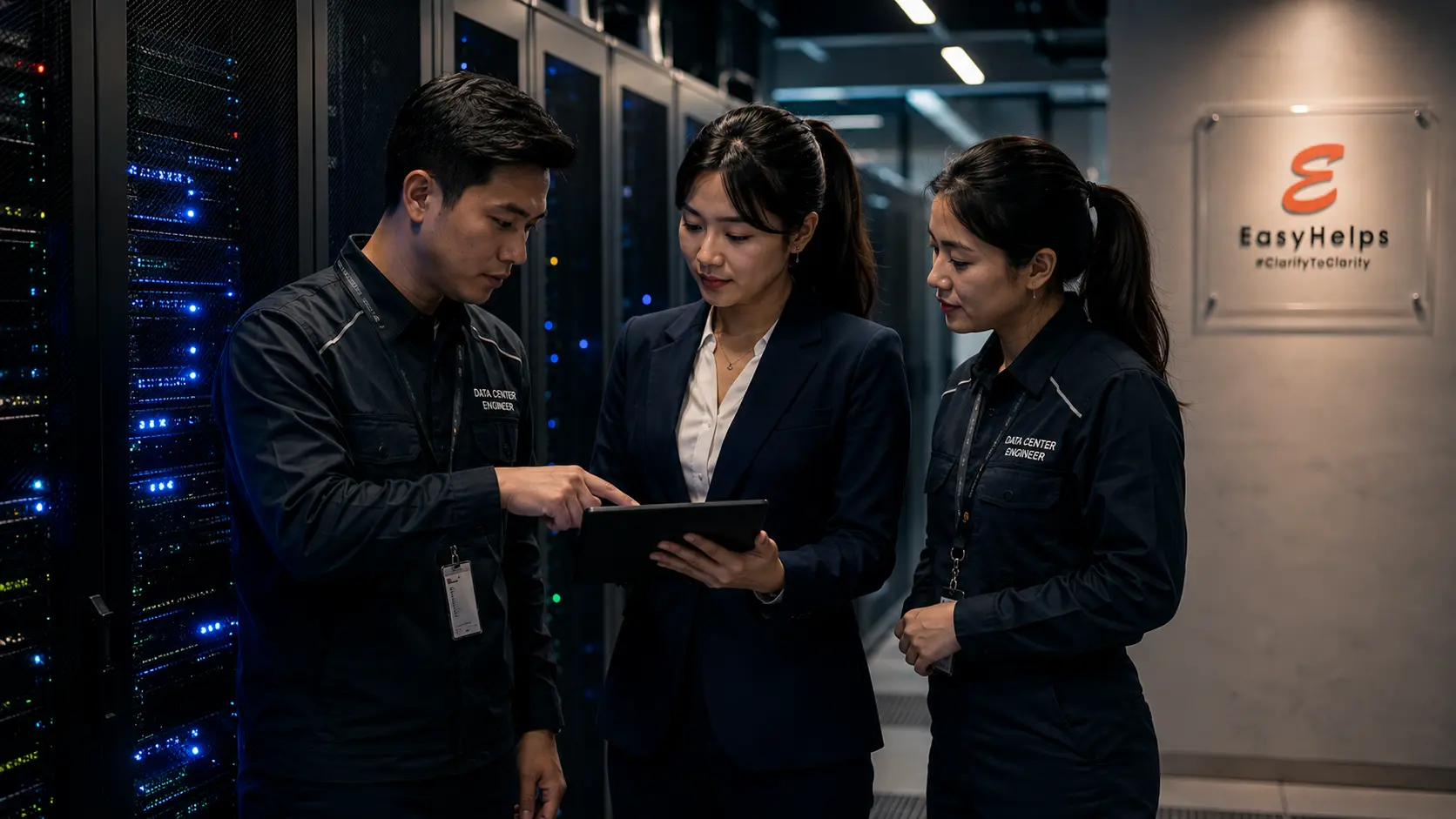 Konsultan EasyHelps meninjau kepatuhan lokasi data center dan disaster recovery center di Indonesia sesuai aturan OJK dan PP PSTE bagi fintech